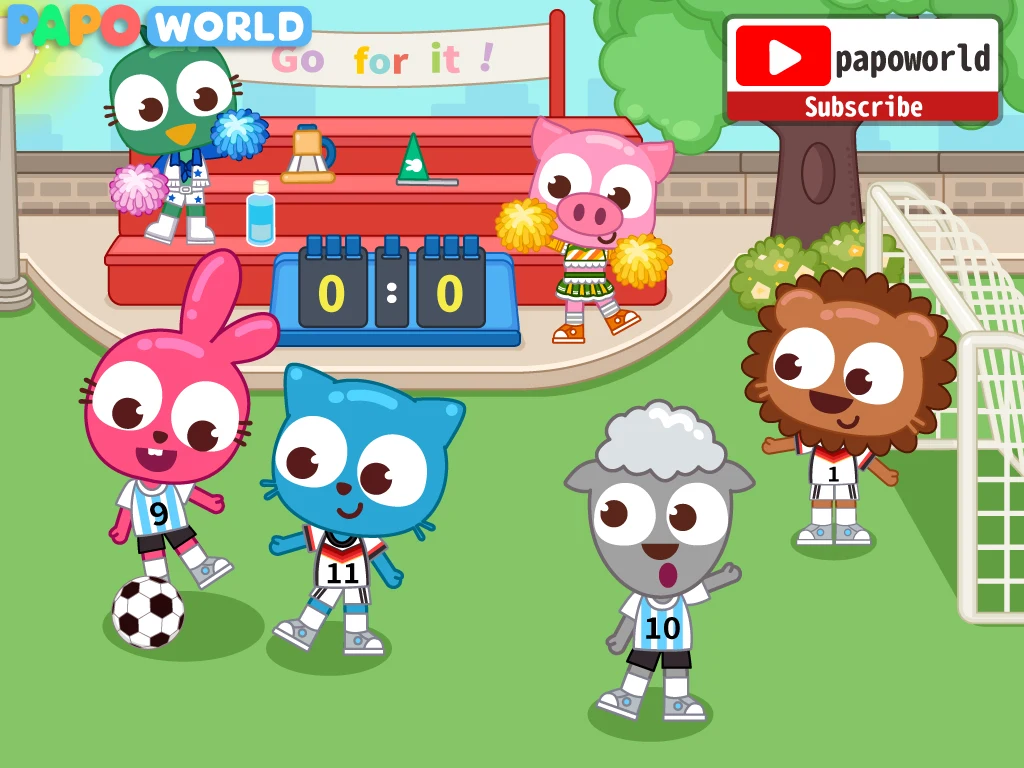 Papo Town School Life for Kids screenshot