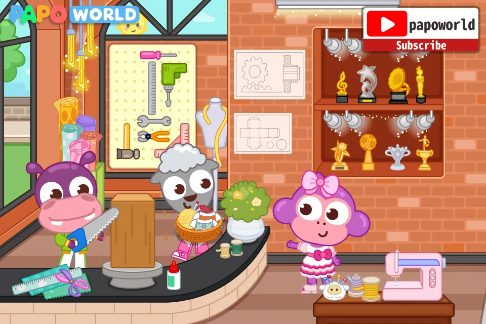 Papo Town School Life for Kids screenshot
