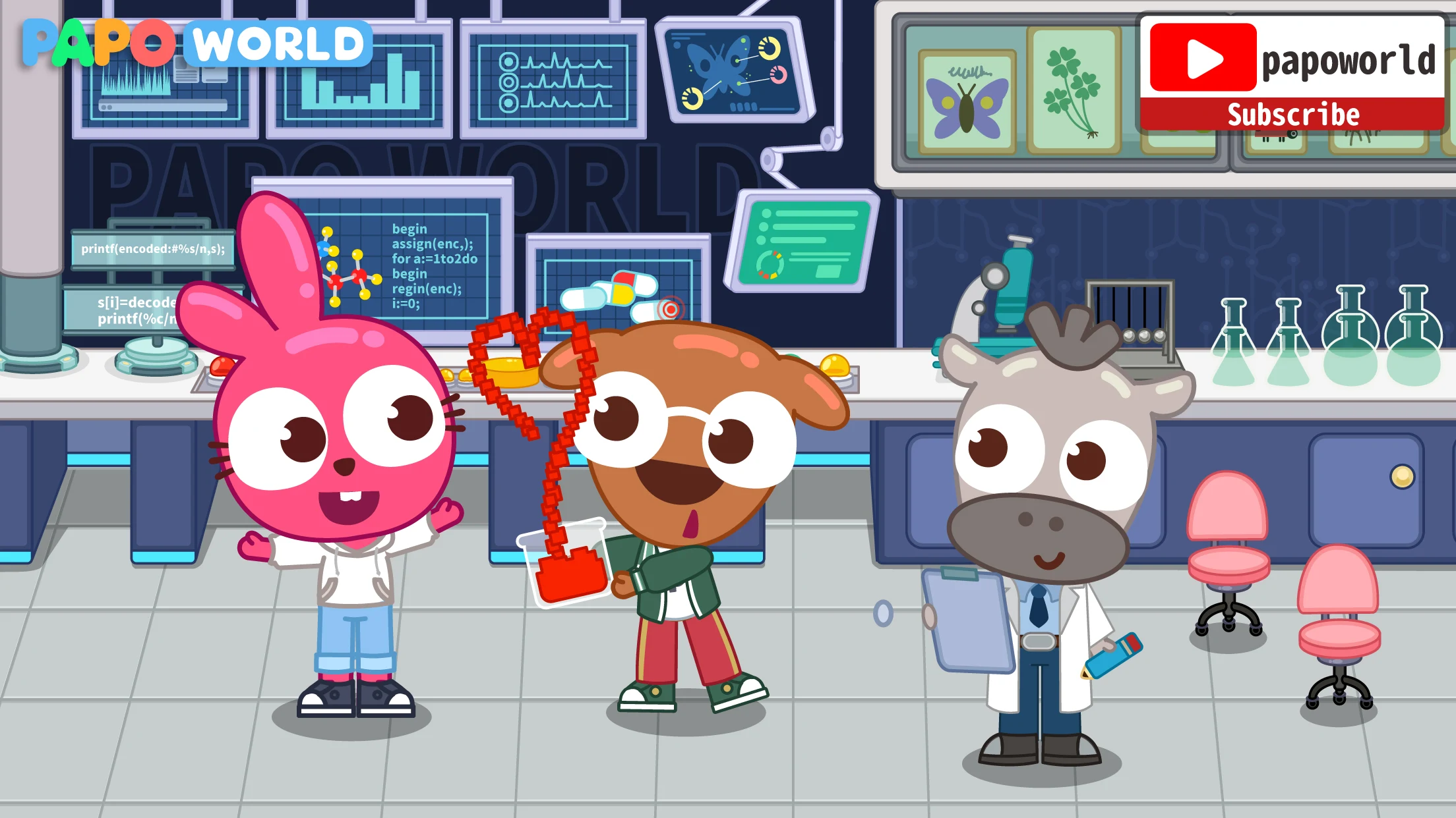 Papo Town School Life for Kids screenshot
