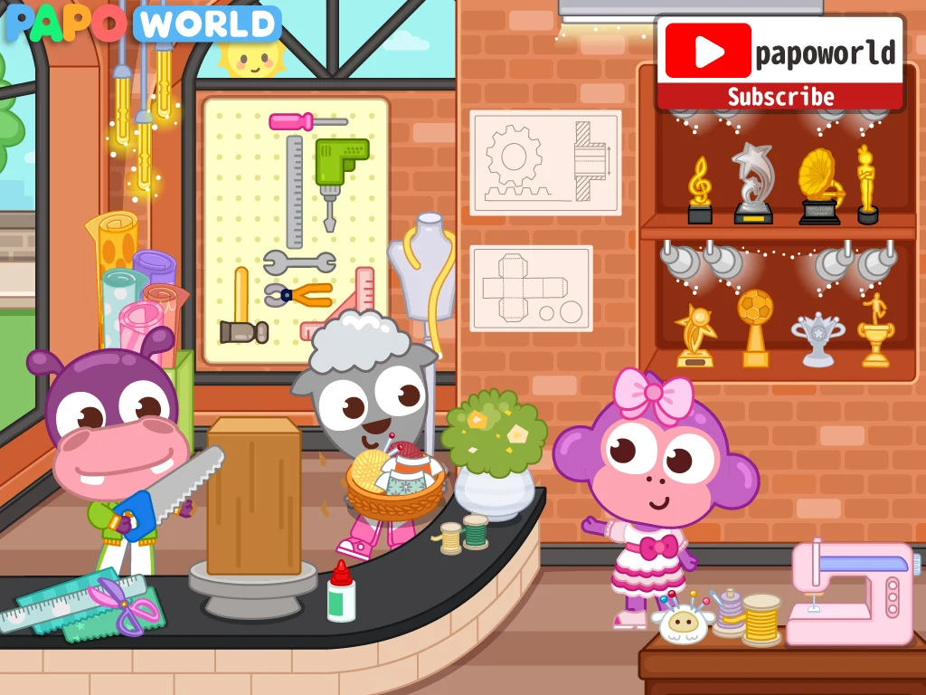 Papo Town School Life for Kids screenshot